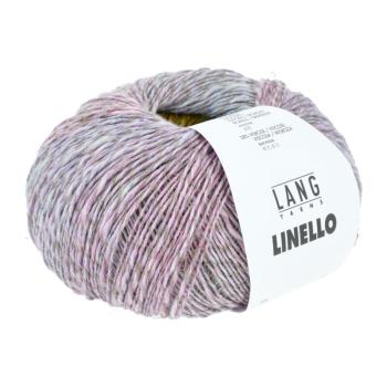 Leinenmischgarn Linello Fb. 117 Grün-gold-flieder von Langyarns