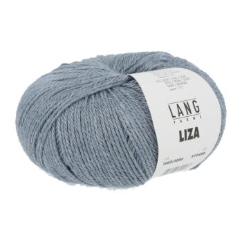 Garn Wolle Liza Viskose-Wolle-Seide Fb. Jeansblau von Langyarns
