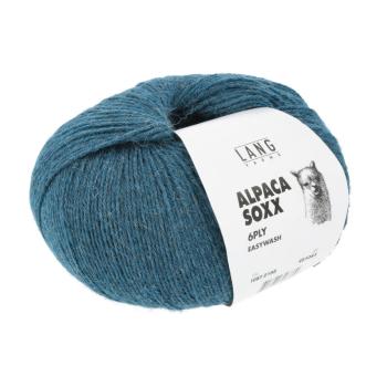 ALPACA SOXX 6-FACH/6-PLY Fb.188 hellpetrol von Langyarns