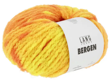 Bergen Alpaka-Polyamid Fb. 5 Gelb-orange