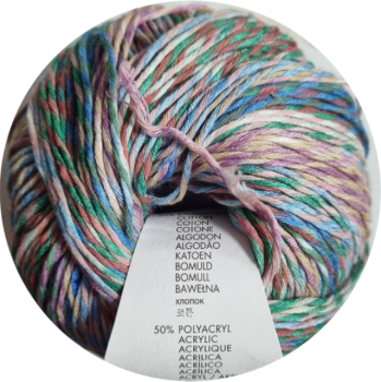 Tropical Baumwoll-Garn Fb. 7 Blau-Bunt von Langyarns