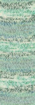 Footprints Sockengarn 4-fädig Fb. 13 Grün-Mint
