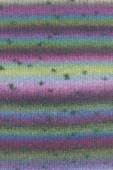 Cloud Tweed Schurwolle/Polyamid/Alpaka Fb. 6 Violett grün