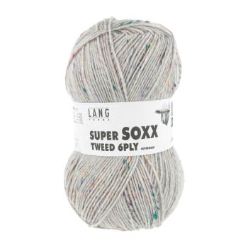 Langyarns SuperSoxx 6-fach Tweed Fb. 96 Greige Multi