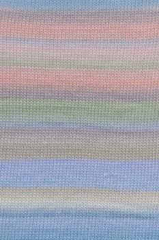 Aurora Alpakagarn Fb. 3 Blau-grün-lachs-sand von Langyarns