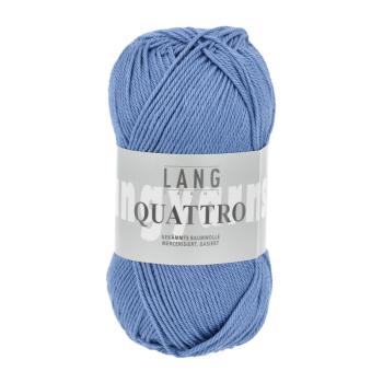 Quattro Baumwollgarn Fb. 10 Blau von Langyarns