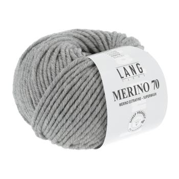Merino 70 extrafein Fb. 3 Grau Melange von Langyarns