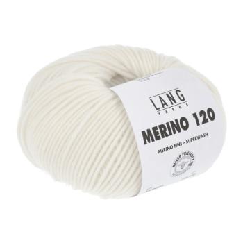 100% Merinowolle Merino 120 Fb. 02 Offwhite von Langyarns