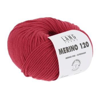 Merino 120 Fb. 0060 Rot von Langyarns