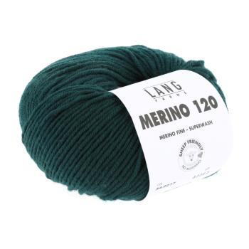 Merinowolle Merino 120 Fb. 217 Tanne Grün von Langyarns