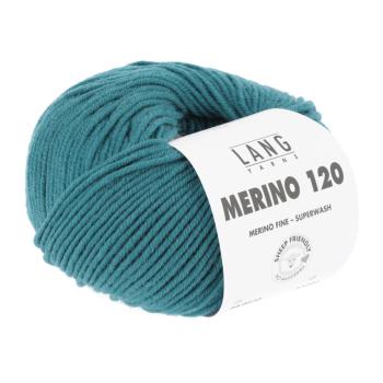 100% Merinowolle Merino 120 Fb. 272 Petrol von Langyarns