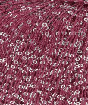 Garn Paillettes Fb. 66 Fuchsia-Pink von Langyarns