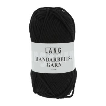 Baumwollgarn Handarbeits-Garn 12-Fach Fb. 4 Schwarz von Langyarns