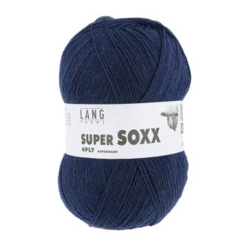 Super Soxx 6-fach Sockengarn Superwash Uni Fb. 25 Navy Blau
