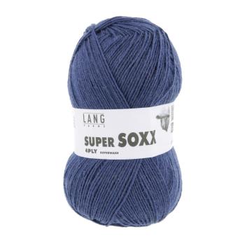 Super Soxx Sockengarn Superwash Uni Fb. 34 Jeans Dunkel