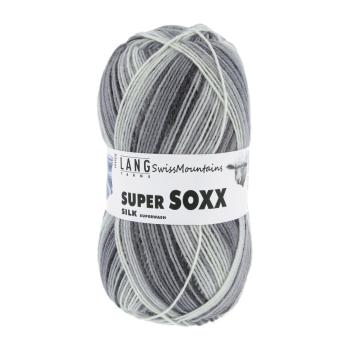 Lang Super Soxx SILK Sockenwolle 4-Fach superwash Fb. Pilatus