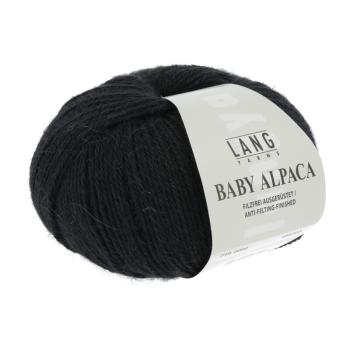 Lang Baby Alpaca schwarz Fb.04 filzfrei