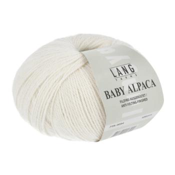 Lang Baby Alpaca wenrot Fb. 94 wollweiß filzfrei