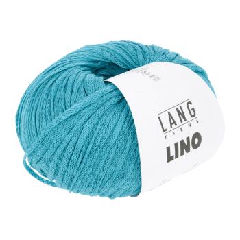 Bändchengarn Lino 100% Leinen Fb. 79 Türkis von Langyarns