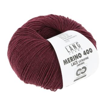 Langyarns Merino 400 Lace Fb. 64 Weinrot