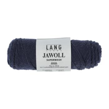Langyarns Jawoll Sockenwolle mit Beilaufgarn superwash Fb. 25 dunkelblau