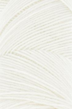 Lang Jawoll Sockengarn Superwash mit 5 g Beilaufgarn Fb. 94 wollweiß