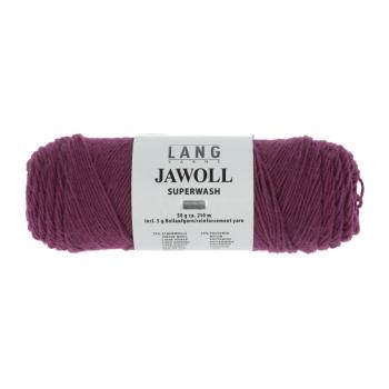 Langyarns Jawoll Sockenwolle mit Beilaufgarn superwash Fb. 366 Kirschrot/Fuchsia