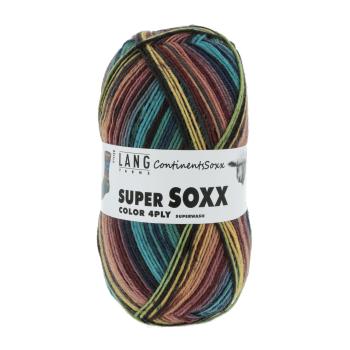 Lang Super Soxx Sockenwolle 4-Fach superwash Fb. 402 Africa ContinentsSoxx