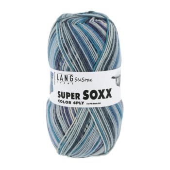 Lang Super Soxx Color SeaSoxx Sockenwolle 4-Fach superwash Fb. 415 ArcticOcean