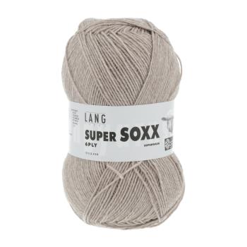 Lang Super Soxx 6ply Beige-Natur F. 22 meliert superwash