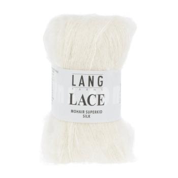 Lace Mohair-Seide Garn Fb. 94 Wollweiß von Langyarns