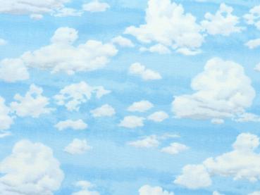 Patchworkbaumwolle Himmel Wolken hellblau 1367C-B2 Makower