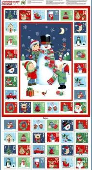 Patchworkbaumwolle Weihnachten Panelstoff Adventskalender von Makower