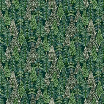 Patchworkbaumwolle Enchanted Christmas Forest Green 29-G by Makower