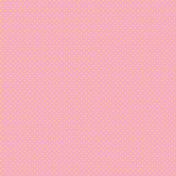 Patchworkbaumwolle Punkte Rosa-Gelb by Makower