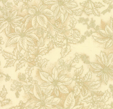 33516-11M Moda Poinsettias cream gold