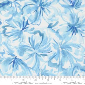 Patchworkbaumwolle Sunshine & Blue Skies Fb. Water Flower Burst CJP