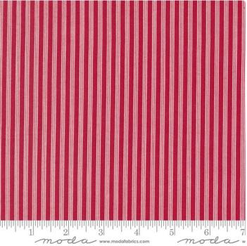Patchworkbaumwolle Dear Santa Stripes by Deb Strain Fb. crimson rot for Moda