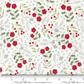 Christmas Eve Floral by Lella Boutique (Snow) 5181-11 Moda