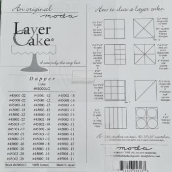 Layer Cake 10 Inch Dapper Like Walk a Mile in Tour Own Shoes for Moda