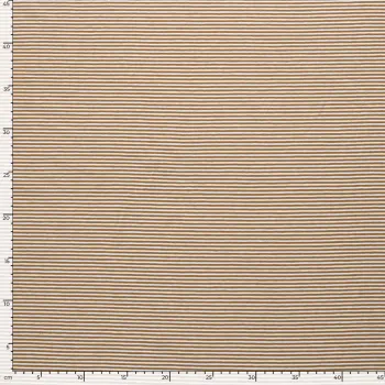 Baumwolle Jersey Yarn Dyed Stoff Streifen Kamel