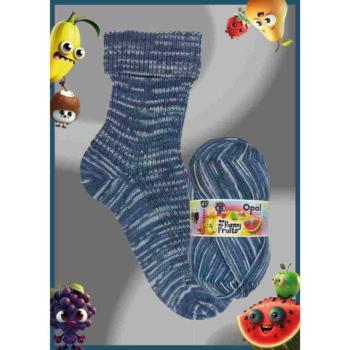 Opal Sockenwolle 4-fach Funny Fruits Fb. 11416 Traubenschmaus