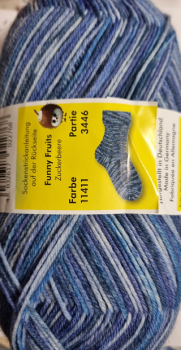 Opal Sockenwolle 4-fach Funny Fruits Fb. 11411 Zuckerbeere