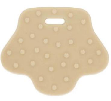 Opry Beißring Tierpfote mit Noppen 68x57mm beige