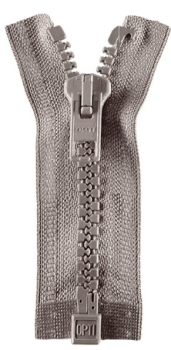 Opti P60 Zweiwege-Reißverschluss grau 55 cm