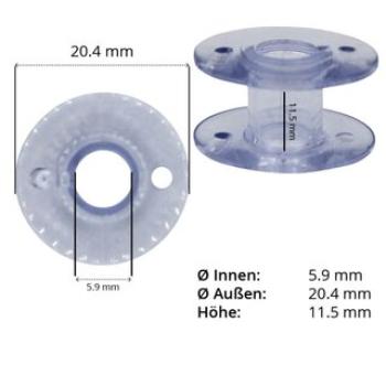 Nähmaschinen Spulen 11,5 mm 10Stk