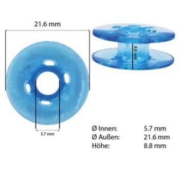 Spulen für Pfaff Nähmaschinen 10 Kunststoffspulen 21,75 mm