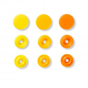 Druckknöpfe Snaps gelb orange Mischung 393004 Prym