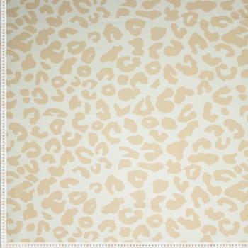 Canvas Baumwolle Webware Leo-Optik Fb. creme-beige