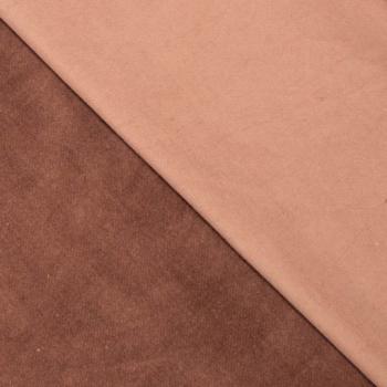 Velvet Samt Baumwolle-Elastan Fb. Braun